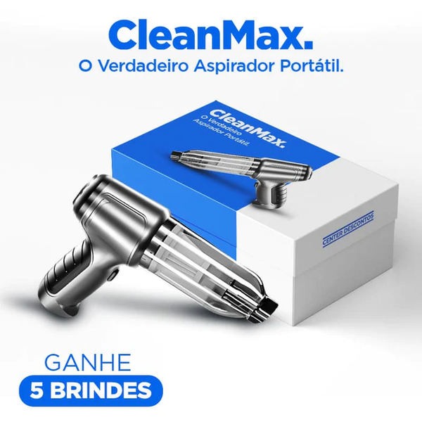 CleanMax® O Aspirador Portátil! + 5 BRINDES 🎁